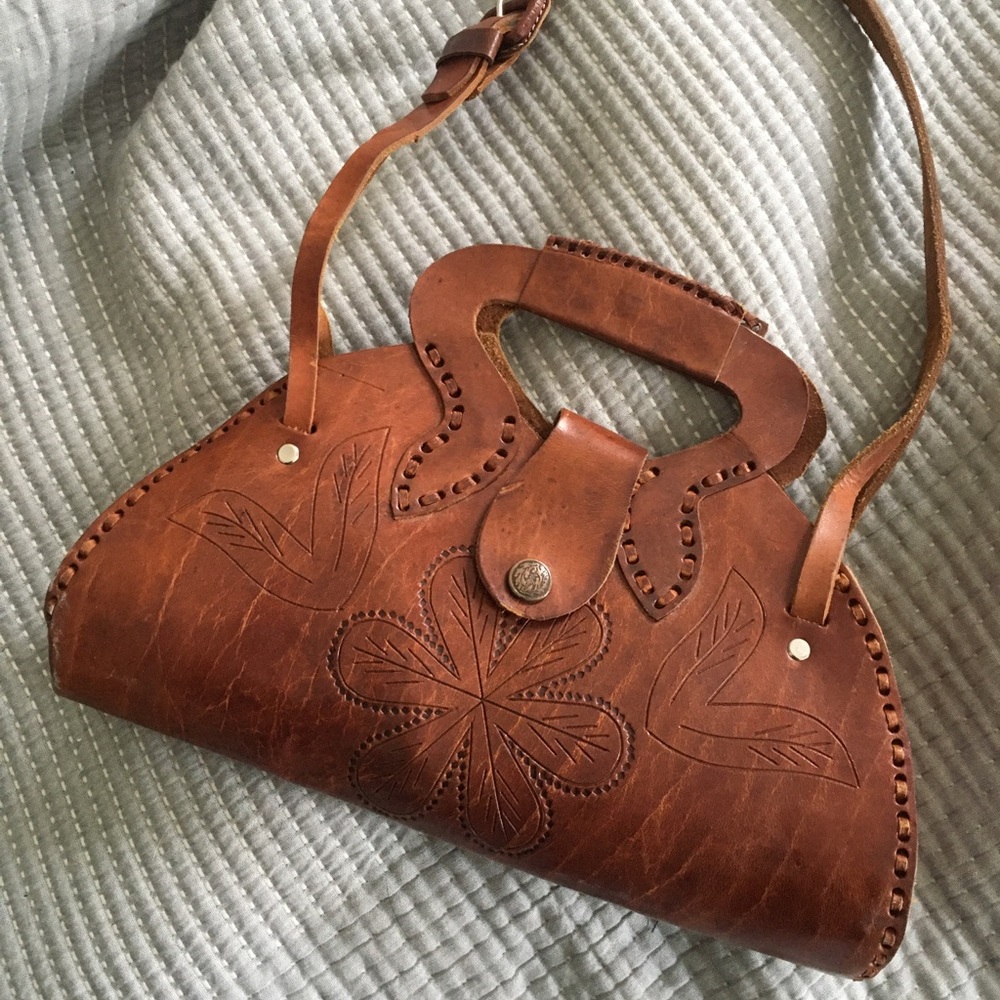 Vintage Brown Leather Purse